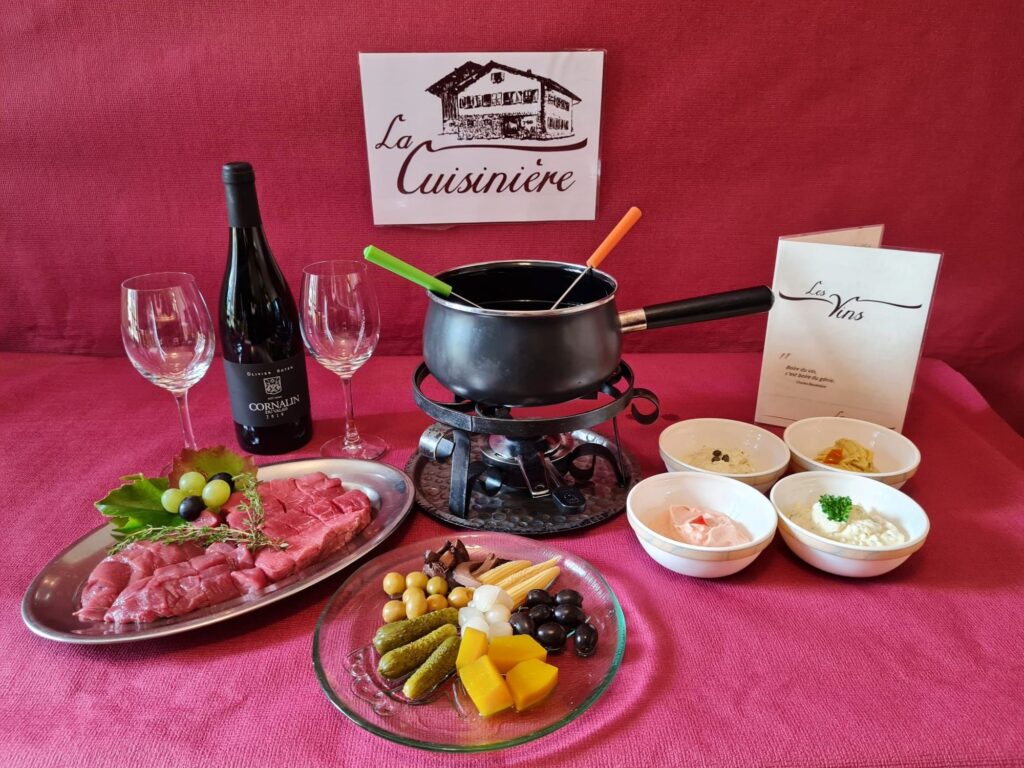 Fondue servie à La Cuisinière
